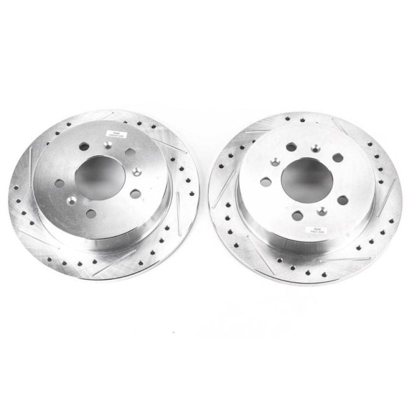 PowerStop Power Stop 08-09 Buick Allure Rear Evolution Drilled & Slotted Rotors - Pair