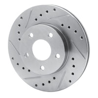 R1 Concepts R1 82-84 Buick SKYHAWK Front Left Drilled & Slotted Silver Brake Rotor