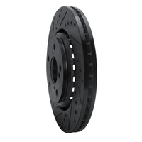 R1 Concepts R1 15-25 Acura MDX Front Left Drilled & Slotted Black Brake Rotor