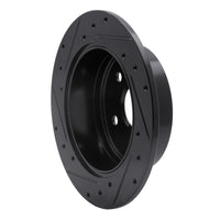 R1 Concepts R1 2012-2018 Lexus ES300H Rear Right Drilled & Slotted Black Brake Rotor