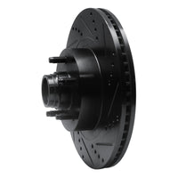 R1 Concepts R1 01-05 Ford Explorer Sport Front Right Drilled & Slotted Black Brake Rotor
