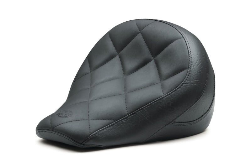 Mustang Motorcycle Mustang 18-21 Indian Scout Bobber Standard Touring Solo Seat Diamond Stitch - Black