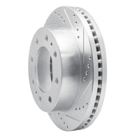 R1 Concepts R1 75-80 Ford E-350 Econoline Club Wagon Front Right Drilled & Slotted Silver Brake Rotor