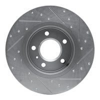 R1 Concepts R1 05-05 Buick TERRAZA Rear Left Drilled & Slotted Silver Brake Rotor