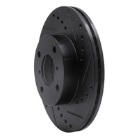 R1 Concepts R1 99-07 Suzuki Esteem Front Right Drilled & Slotted Black Brake Rotor