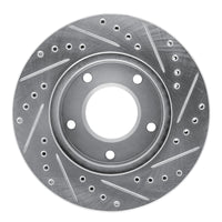 R1 Concepts R1 69-78 Cadillac Eldorado Rear Left Front Left Drilled & Slotted Silver Brake Rotor