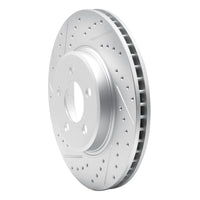 R1 Concepts R1 08-12 Jeep J8 Front Left Drilled & Slotted Geo-Carbon Rotor