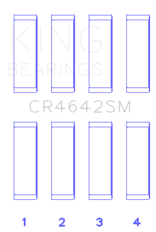 King Engine Bearings Toyota 1/2Nr-Fe (Size +0.50mm) Connecting Rod Bearing Set