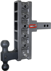 GEN-Y Hitch Gen-Y Mega Duty 2in Shank 7.5in Offset Drop 2K TW 16K Hitch w/GH-051 Dual-Ball