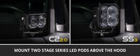 Diode Dynamics 10-21 Toyota 4Runner SS3 LED Ditch Light Kit Sport - White Combo