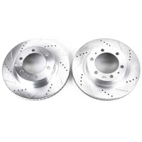 PowerStop Power Stop 03-09 Toyota 4Runner Front Evolution Drilled & Slotted Rotors - Pair