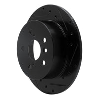 R1 Concepts R1 07-12 Lexus ES350 Rear Right Drilled & Slotted Black Brake Rotor