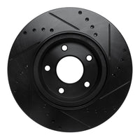 R1 Concepts R1 13-25 Nissan Altima Front Left Drilled & Slotted Black Brake Rotor
