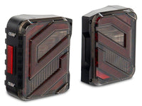 Raxiom 07-18 Jeep Wrangler JK Axial Series Trident LED Tail Lights- Black Housing (Clear Lens)