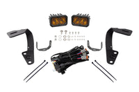 Diode Dynamics 10-21 Toyota 4Runner Stage Series 2in LED Ditch Light Kit - Yellow Pro Combo