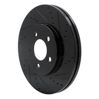 R1 Concepts R1 03-11 Ford Crown Victoria Front Right Drilled & Slotted Black Brake Rotor