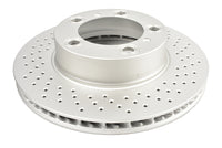 DBA 05-06 Porsche Boxster S (w/Iron Rotor) Coupe Front Right En-Shield OE Drilled Rotor