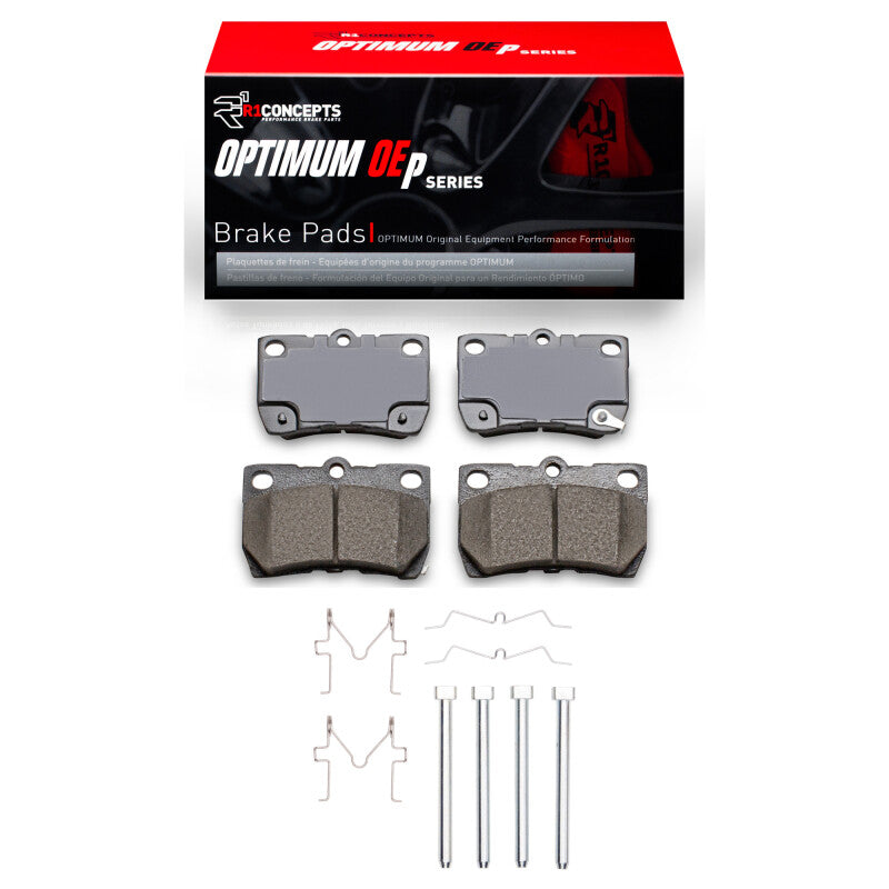 R1 Concepts R1 06-13 Lexus IS250 Rear Optimum OE Brake Pads & Hardware Kit
