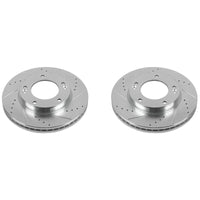 PowerStop Power Stop 07-09 Kia Sorento Front Evolution Drilled & Slotted Rotors - Pair