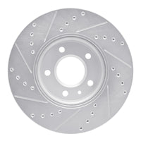 R1 Concepts R1 11-25 Buick Encore GX Front Right Drilled & Slotted Silver Brake Rotor