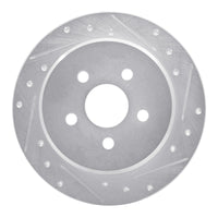 R1 Concepts R1 03-10 Chrysler PT Cruiser Rear Right Drilled & Slotted Silver Brake Rotor