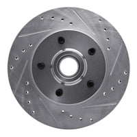 R1 Concepts R1 1988-1991 Chevrolet C1500 Front Right Drilled & Slotted Silver Brake Rotor