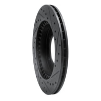 R1 Concepts R1 96-98 Suzuki Sidekick Front Left Drilled & Slotted Black Brake Rotor