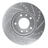R1 Concepts R1 03-05 Kia SEDONA Front Left Drilled & Slotted Silver Brake Rotor