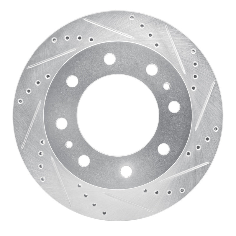 R1 Concepts R1 94-97 Dodge B200 / B200 Van / B250 Front Right Drilled & Slotted Silver Brake Rotor