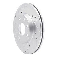 R1 Concepts R1 88-20 Chevrolet BEAT (Mexico) Front Left Drilled & Slotted Silver Brake Rotor
