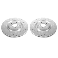 PowerStop Power Stop 13-14 Ford Mustang Front Drilled & Slotted Rotor - Pair