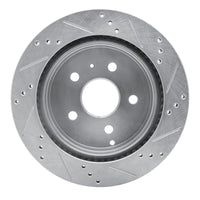 R1 Concepts R1 09-20 Chevrolet Express 4500 Rear Left Drilled & Slotted Silver Brake Rotor