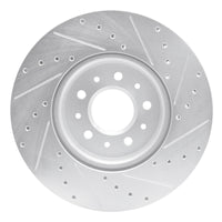 R1 Concepts R1 16-21 Buick Regal Sportback Front Left Drilled & Slotted Silver Brake Rotor
