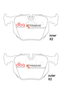 DBA 03-06 BMW M3 E46 XP Performance Rear Brake Pads