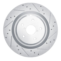 R1 Concepts R1 19-25 Subaru ASCENT Rear Right Drilled & Slotted Silver Brake Rotor