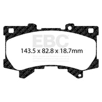 EBC 2022+ Lexus LX600 3.5TT Extra Duty Front Brake Pads