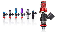 Injector Dynamics ID1050X Injectors 11mm (Blue) Adaptor Tops Denso Lower (Set of 4)