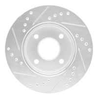 R1 Concepts R1 00-15 Ford Ecosport (Mexico) Front Right Drilled & Slotted Silver Brake Rotor