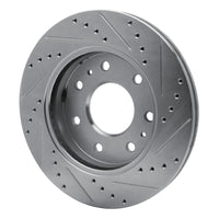 R1 Concepts R1 09-09 Ford F-150 RWD Front Left Drilled & Slotted Silver Brake Rotor