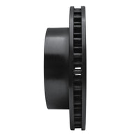 R1 Concepts R1 99-05 Ford F-250 4WD (Super Duty) Front Right Drilled & Slotted Black Brake Rotor