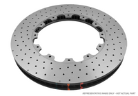 DBA 5000 Series Drilled and Dimpled Rear Replacement Rotor 09-16 Nissan R35 GTR with Alcon Brake Kit