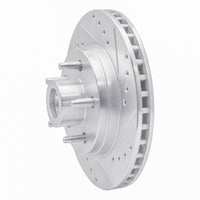 R1 Concepts R1 84-87 Lincoln CONTINENTAL Front Right Drilled & Slotted Silver Brake Rotor