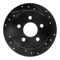 R1 Concepts R1 97-05 Buick Century Rear Right Drilled & Slotted Black Brake Rotor