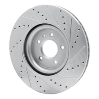 R1 Concepts R1 16-20 Buick Regal Sportback Front Left Drilled & Slotted Silver Brake Rotor