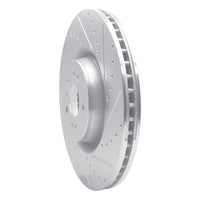 R1 Concepts R1 07-09 Mercedes-Benz GL320 Front Right Drilled & Slotted Silver Brake Rotor