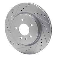 R1 Concepts R1 16-20 Buick Regal Sportback Rear Left Drilled & Slotted Silver Brake Rotor