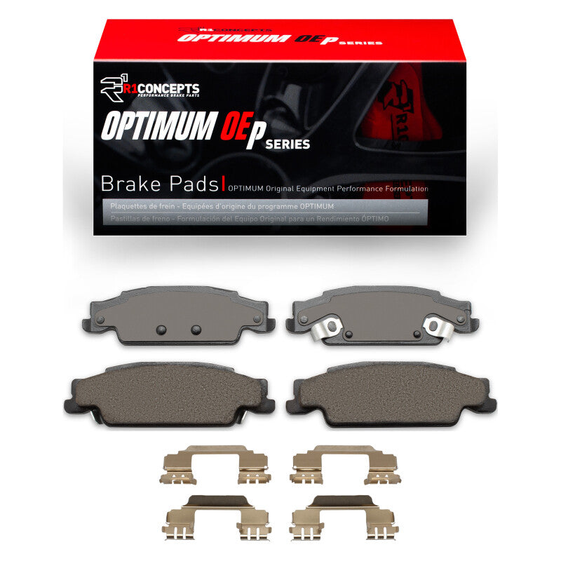 R1 Concepts R1 03-11 Cadillac CTS Rear Optimum OE Pads & Hardware Kit