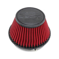 BLOX Racing Shorty Performance 5in Air Filter w/3.5in Velocity Stack and Coupler Kit - Black