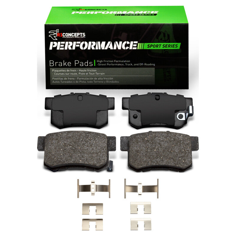 R1 Concepts R1 97-02 Acura CL Rear Performance Sport Pads & Hardware Kit