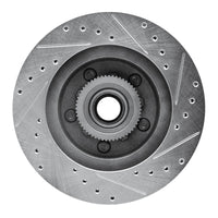 R1 Concepts R1 93-95 Chevrolet G10 Front Left Drilled & Slotted Silver Brake Rotor